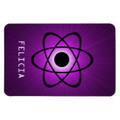 Nerdy Atomic Premium Magnet, Lila Magnet (Horizontal)