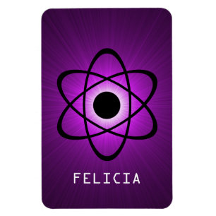 Nerdy Atomic Premium Magnet, Lila Magnet