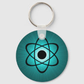 Nerdy Atomic Schlüsselanhänger, Aquamarin Schlüsselanhänger (Vorderseite)