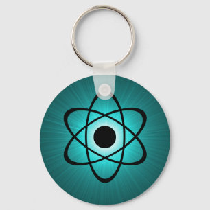 Nerdy Atomic Schlüsselanhänger, Aquamarin Schlüsselanhänger
