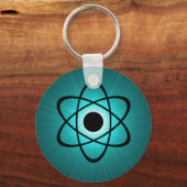 Nerdy Atomic Schlüsselanhänger, Aquamarin Schlüsselanhänger (Vorderseite)