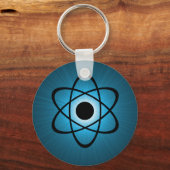 Nerdy Atomic Schlüsselanhänger, blau Schlüsselanhänger (Vorderseite)