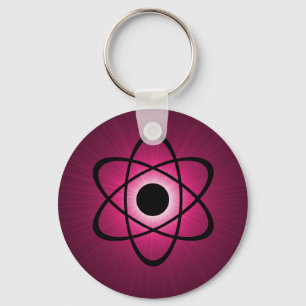 Nerdy Atomic Schlüsselanhänger, rosa Schlüsselanhänger
