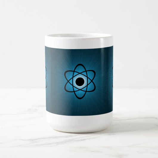 Nerdy Atomic Tasse, blau Kaffeetasse (Mittel)