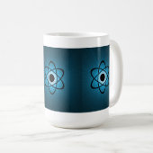 Nerdy Atomic Tasse, blau Kaffeetasse (VorderseiteRechts)