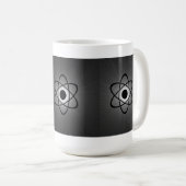 Nerdy Atomic Tasse, grau Kaffeetasse (VorderseiteRechts)