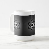 Nerdy Atomic Tasse, grau Kaffeetasse (Vorderseite Links)