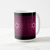 Nerdy Atomic Tasse, rosa Kaffeetasse (VorderseiteRechts)