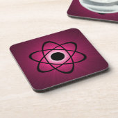 Nerdy Atomic Untersetzer Set, rosa (Linke Seite)