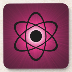 Nerdy Atomic Untersetzer Set, rosa