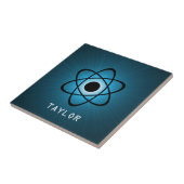 Nerdy Atomile, blau Fliese (Seite)