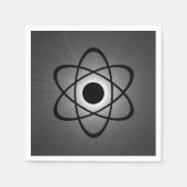 Nerdy Atompaper Napkins, grau Serviette (Vorderseite)