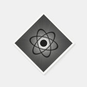 Nerdy Atompaper Napkins, grau Serviette (Ecke)