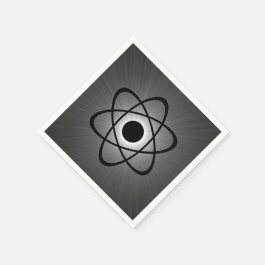 Nerdy Atompaper Napkins, grau Serviette (Ecke)