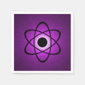 Nerdy Atompaper Napkins, Lila Serviette (Vorderseite)