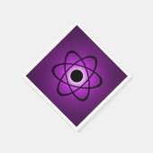 Nerdy Atompaper Napkins, Lila Serviette (Ecke)