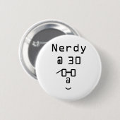 Nerdy bei 30 Knöpfen Button (Vorne & Hinten)