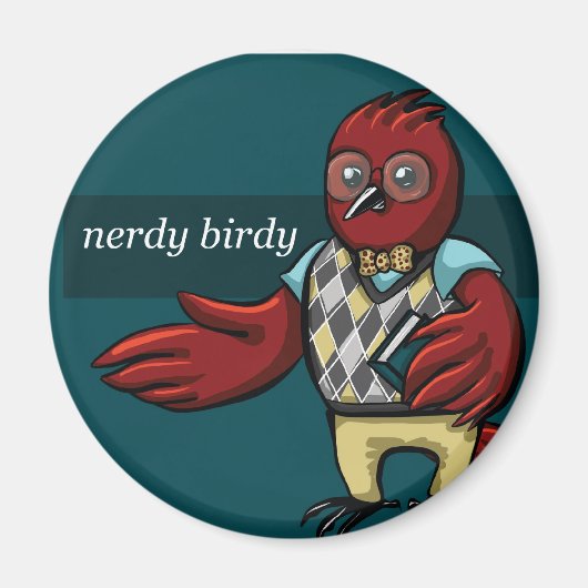 Nerdy Birdy Magnet (Vorne)