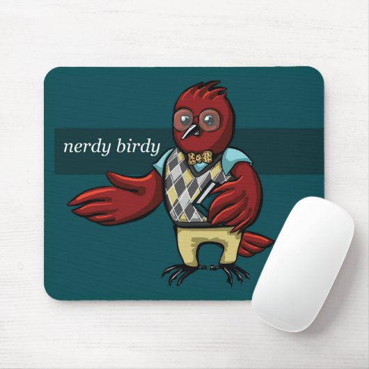 Nerdy Birdy Mousepad (Mit Mouse)