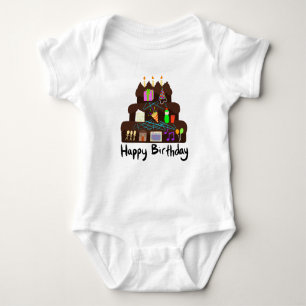 Nerdy Birthday Neural Network Baby Strampler