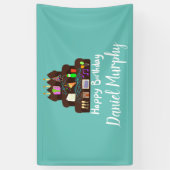 Nerdy Birthday Neural Network Banner (Vertikal)