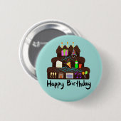 Nerdy Birthday Neural Network Button (Vorne & Hinten)