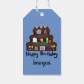 Nerdy Birthday Neural Network Geschenkanhänger (Rückseite)