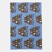 Nerdy Birthday Neural Network Geschirrtuch (Vertikal)