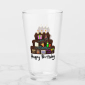 Nerdy Birthday Neural Network Glas (Vorderseite)