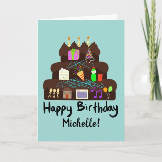 Nerdy Birthday Neural Network Karte (Vorderseite)