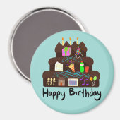Nerdy Birthday Neural Network Magnet (Vorderseite/Rückseite)