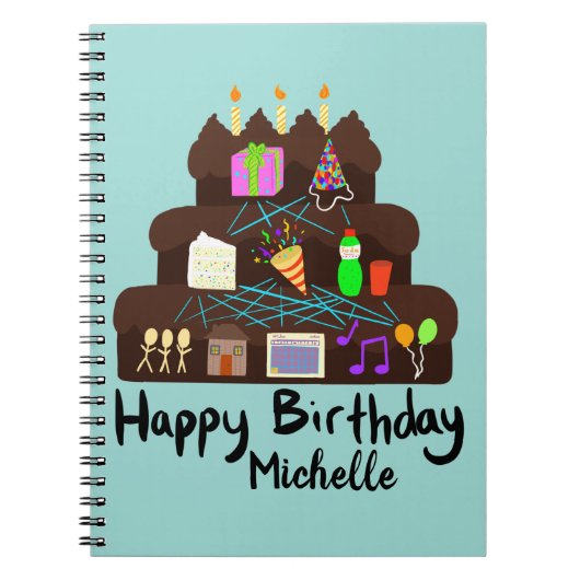 Nerdy Birthday Neural Network Notizblock (Vorderseite)