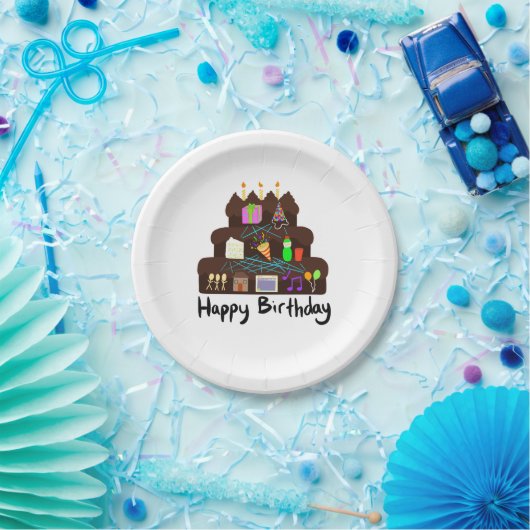 Nerdy Birthday Neural Network Pappteller (Party)