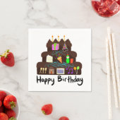 Nerdy Birthday Neural Network Serviette (Beispiel)