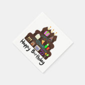 Nerdy Birthday Neural Network Serviette (Ecke)