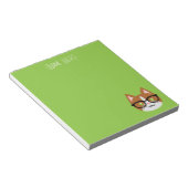 Nerdy Cat Bicolor Notepad Notizblock (angewinkelt)