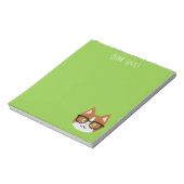 Nerdy Cat Bicolor Notepad Notizblock (Rotiert)