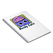 Nerdy Cats, Gehirndesign Notizblock (Rechte Seite)