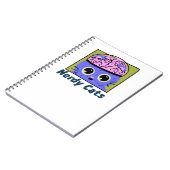 Nerdy Cats, Gehirndesign Notizblock (Linke Seite)