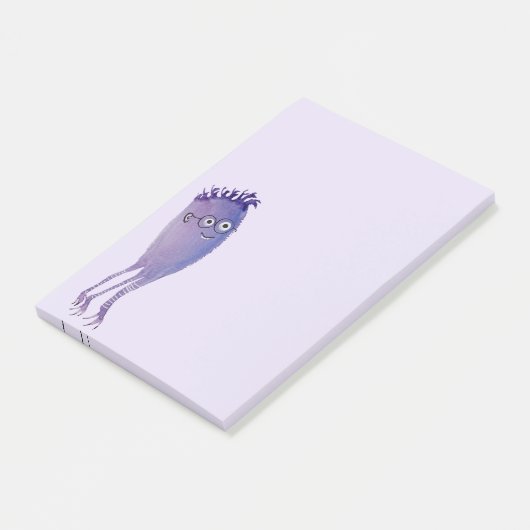 Nerdy Character Funny Niedlich Geek Post-it Klebezettel (angewinkelt)