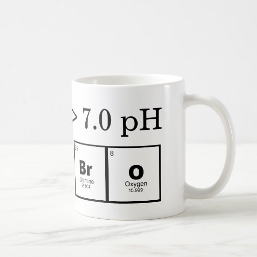 Nerdy Chemie-Tasse "grundlegenden Bro" klugen Kaffeetasse (Rechts)