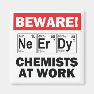 nerdy Chemikermagnet Magnet