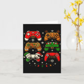 Nerdy Christmas Shirt For Boys Men, Xmas Gaming Co Karte (Gelbe Blume)
