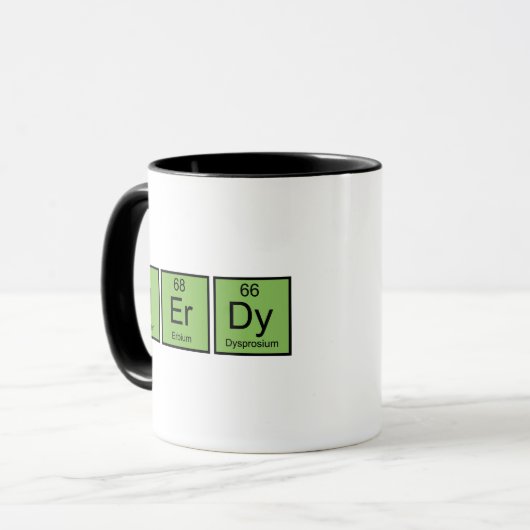 Nerdy Coffee Tasse (Vorderseite Links)