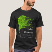 Nerdy Collatz Projektion 3n 1 Green Seaweed Math T-Shirt (Vorderseite)