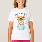 Nerdy Corgi T - Shirt (Vorderseite)