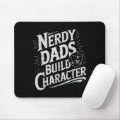 Nerdy Dads Build Character Rpg Dice Father Humor  Mousepad (Mit Mouse)