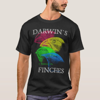 Nerdy Darwins Finken Evolution Wissenschaft Biolog T-Shirt
