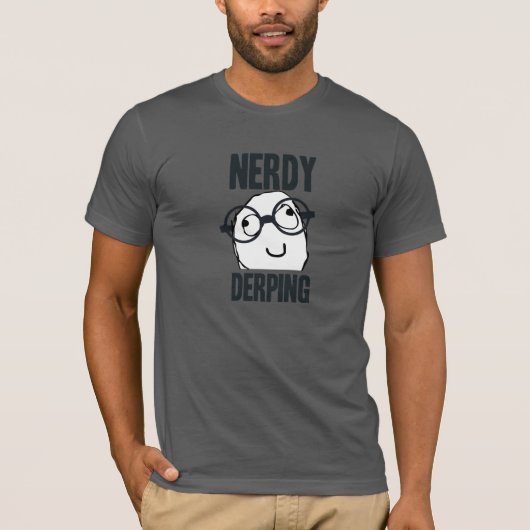Nerdy derping meme T-Shirt (Vorderseite)