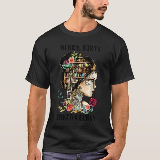 Nerdy Dirty eingefärbt und rund T-Shirt (Vorderseite)